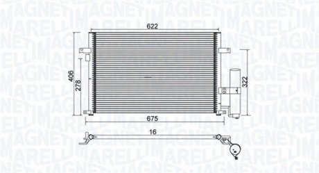 Конденсер кондиціонера MAGNETI MARELLI BC912