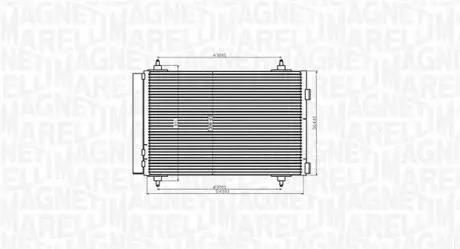 Конденсер кондиціонера MAGNETI MARELLI BC916