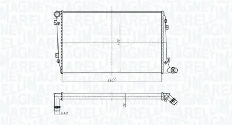 Радиатор охлаждения MAGNETI MARELLI BM1673