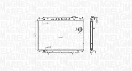 Радіатор охолодження MAGNETI MARELLI BM1835