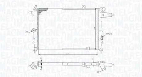 Радіатор охолоджування MAGNETI MARELLI BM1898