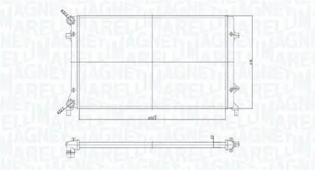 Vw радиатор охлаждения audi a3,caddy iii,iv,golf,passat,touran,skoda octavia MAGNETI MARELLI BM853