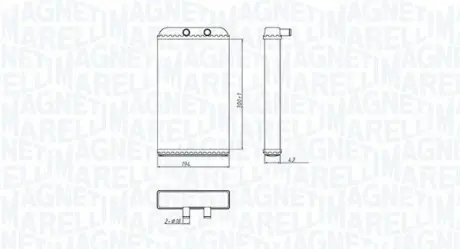 Радиатор печки MAGNETI MARELLI BR402