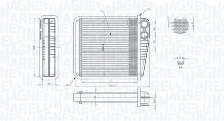 Радиатор печки MAGNETI MARELLI BR423