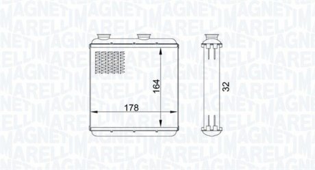 Радиатор печки MAGNETI MARELLI BR434 (фото 1)