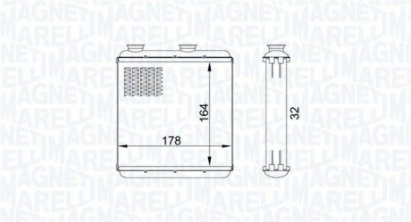 Радиатор печки MAGNETI MARELLI BR434