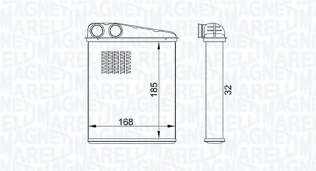 Радиатор отопления MAGNETI MARELLI BR457 (фото 1)