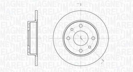 Гальмівні диски MAGNETI MARELLI MBD0169