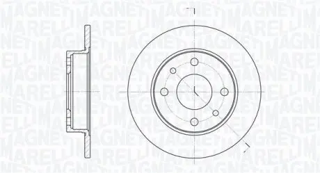 Тормозные диски MAGNETI MARELLI MBD0169