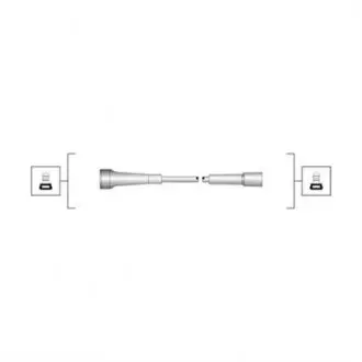 Комплект высоковольтных проводов MAGNETI MARELLI MSQ0062