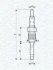 Свеча накал fiat brava 1.9jtd, marea. MAGNETI MARELLI UX28A (фото 1)