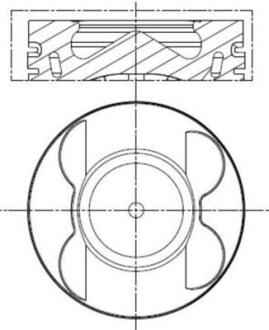 Поршень MB Sprinter 3.0CDI (OM642.884/OM642.896/OM642.898/OM642.899) 06- (83mm/STD) (cyl.4-6) MAHLE 001 PI 00190 000