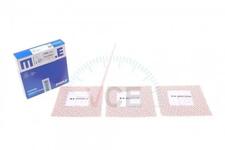 Фото 1 - Комплект поршневых колец MAHLE 009 70 N0 Комплект поршневых колец MAHLE 009 70 N0 (фото 1)