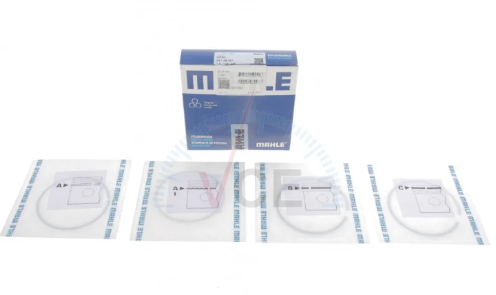 Фото 1 - Комплект поршневих кілець MAHLE 011 08 N1 Комплект поршневих кілець MAHLE 011 08 N1 (фото 1)