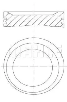 Поршень двигуна MAHLE 011 75 01