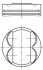 Поршень Opel Astra H/J/Insignia/Zafira 1.8 05- (81.00mm/STD) MAHLE 011 PI 00105 002 (фото 1)