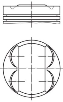 Поршень Opel Astra H/J/Insignia/Zafira 1.8 05- (81.00mm/STD) MAHLE 011 PI 00105 002