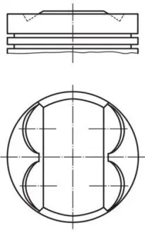 Поршень Opel Astra H/J/Insignia/Zafira 1.8 05- (81.00mm/STD) MAHLE 011 PI 00105 002