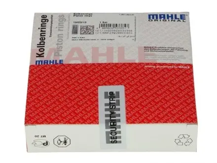Комплект поршневих кілець Z16XEP std MAHLE 012 21 N0