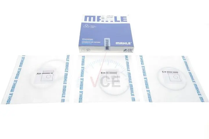 Фото 1 - Комплект поршневых колец MAHLE 014 22 N1 Комплект поршневых колец MAHLE 014 22 N1 (фото 1)