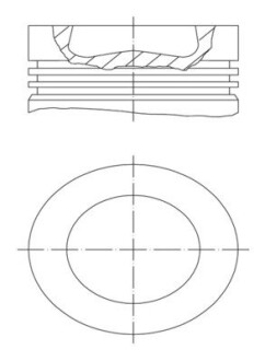 Поршень двигуна MAHLE 028 PI 00121 002 (фото 1)