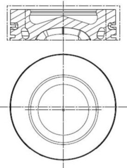 Поршень з кільцями VAG 79.75 1.6TDI 12- MAHLE 028 PI 00140 001