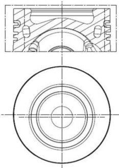 Поршень двигателя MAHLE 028 PI 00141 001