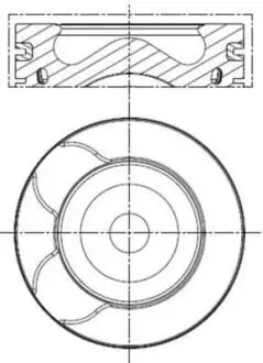 Поршень citroen c5 iii/peugeot 508 2.2 hdi 10-(85.00mm/std) MAHLE 039 PI 00128 000