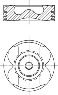 Поршень двигуна MAHLE 039 PI 00133 000 (фото 1)