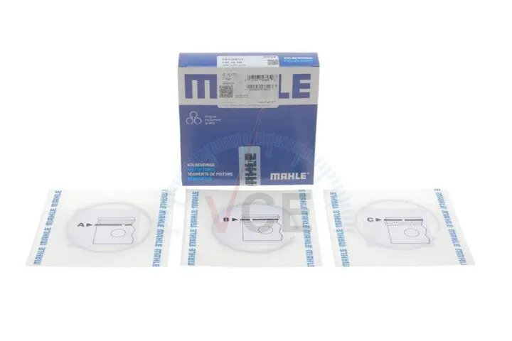 Фото 1 - Комплект поршневых колец MAHLE 040 06 N0 Комплект поршневых колец MAHLE 040 06 N0 (фото 1)