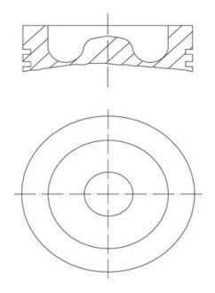 Поршень двигуна MAHLE 061 PI 00129 000 (фото 1)