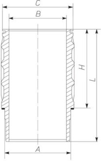 Гильза цилиндра MAHLE 061 WN 17 01 (фото 1)