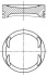 Поршень в комплекті на 1 циліндр, STD MAHLE 0830800 (фото 1)