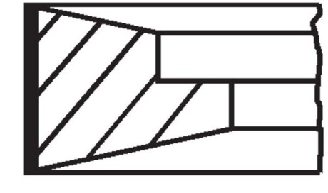 Кольцо поршневое (1cyl) rvi, volvo MAHLE 099 RS 00127 0N0