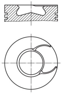 Поршень MAHLE 213 67 00 (фото 1)