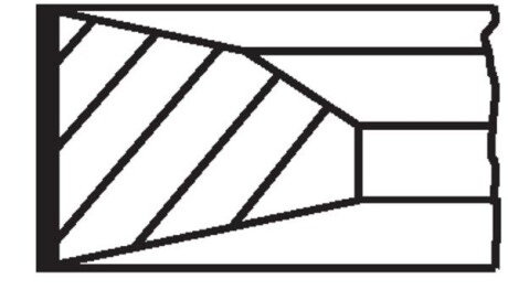 Кольца поршневые, комплект MAHLE 213RS101030N0 (фото 1)