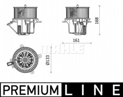 Behr премиум линия вентилятор печки MAHLE AB282000P (фото 1)