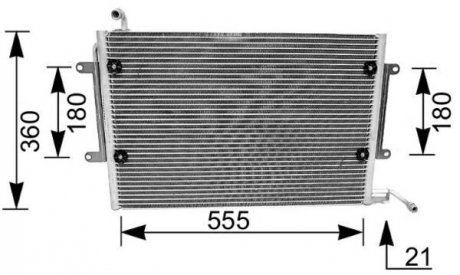 Радиатор кондиционера MAHLE AC172000S (фото 1)