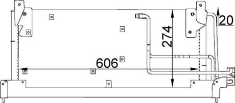 Радиатор кондиционера MAHLE AC223000S