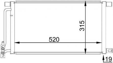 Радиатор кондиционера MAHLE AC235001S