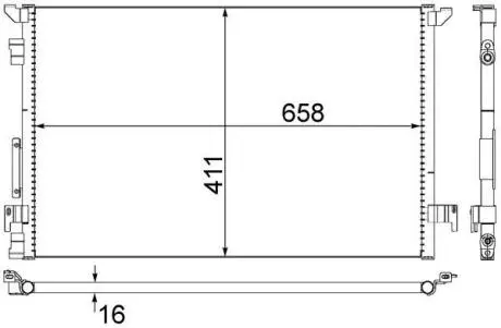 Конденсатор, кондиціонер MAHLE AC 294 000S