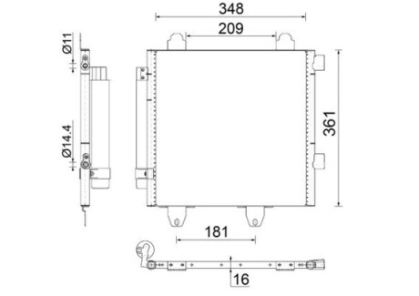 Радиатор кондиционера MAHLE AC459001S