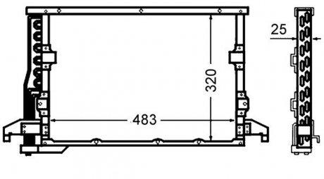 Радіатор кондиціонера MAHLE AC512000S (фото 1)