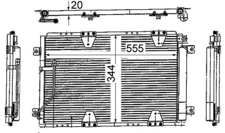 Радіатор кондиціонера MAHLE AC713000S (фото 1)