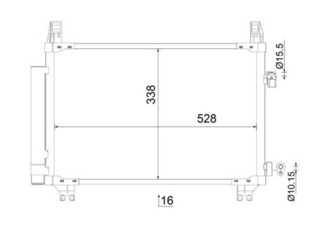 Радиатор кондиционера MAHLE AC806000S