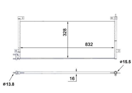 Конденсатор, кондиционер MAHLE AC 884 000S