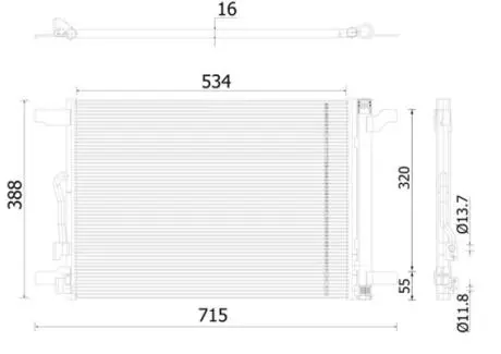 Радиатор кондиционера MAHLE AC915000S