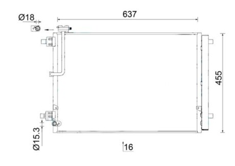 Радиатор кондиционера MAHLE AC949000S