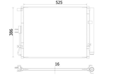 Радиатор кондиционера MAHLE AC957000S