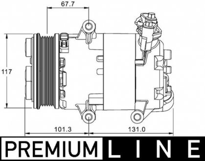 Компресор кондиціонера MAHLE ACP1330000P